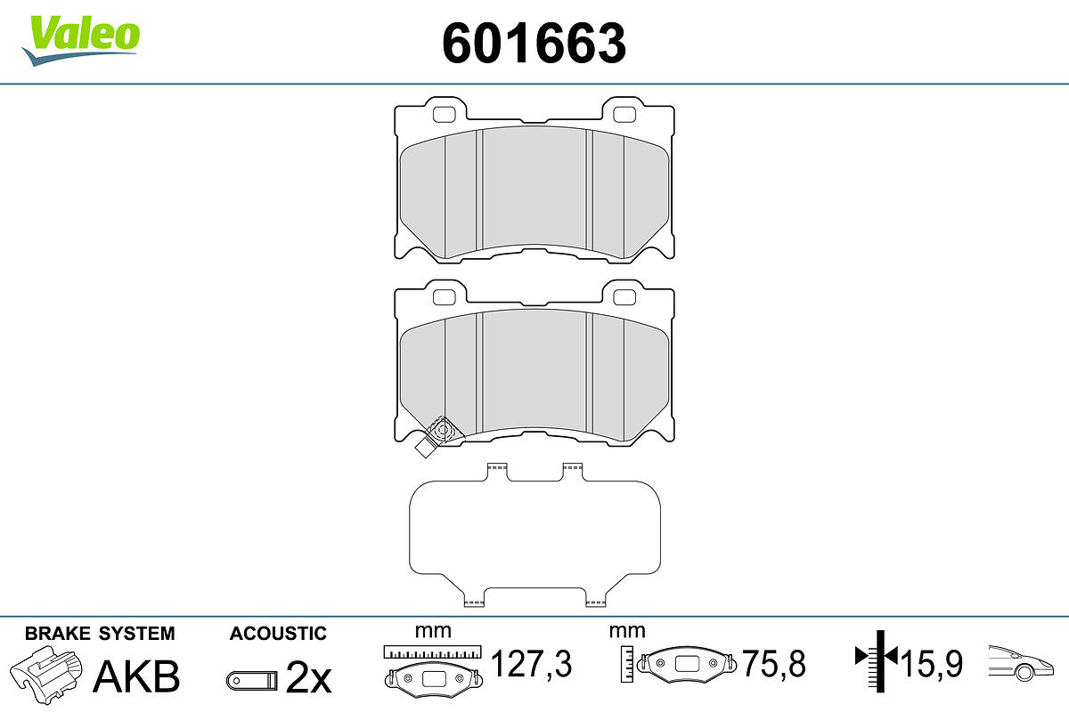 BRAKE PADS INFINITI FX II FR